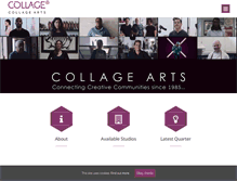 Tablet Screenshot of collage-arts.org